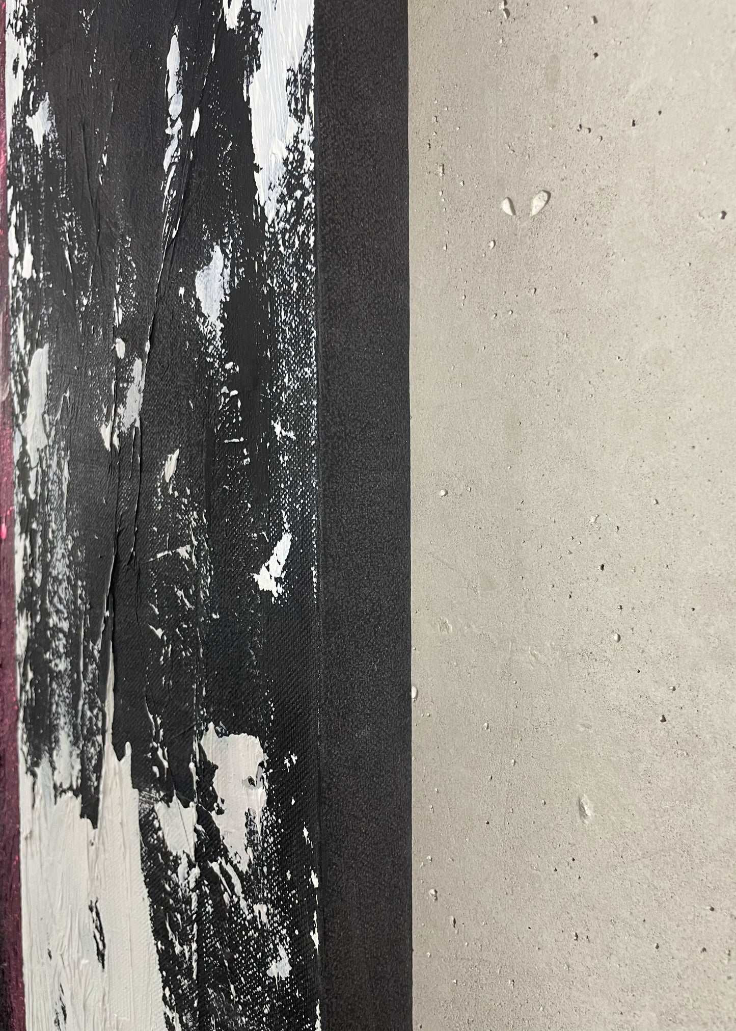 Leinwand 4cm dicker Rahmen Farbakzenten im Detail